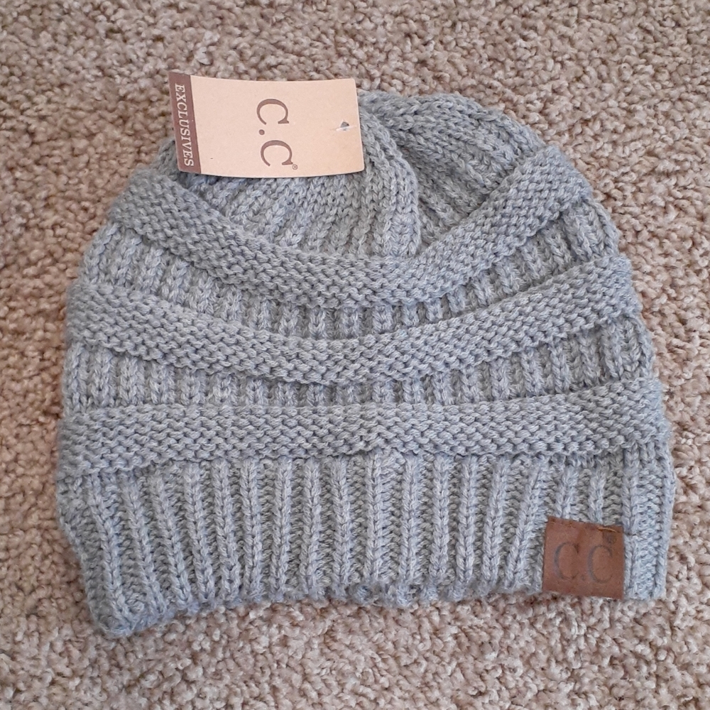 NWT C.C Gray/Blue Knitted Beanie